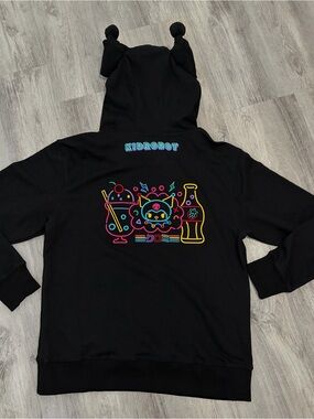 Hello Kitty Kuromi Arcade Hoodie Kidrobot Womens M black NYCC 2022 New